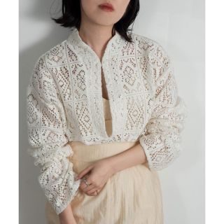 ラウジー(lawgy)の＊まぁ様専用＊ lawgy  neck arrange lace tops(シャツ/ブラウス(長袖/七分))