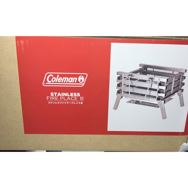 新品 未使用 Coleman コールマン ステンレスファイヤープレイスIII