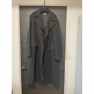 【未使用】Super140s OFFICER COAT CHARCOAL/ S