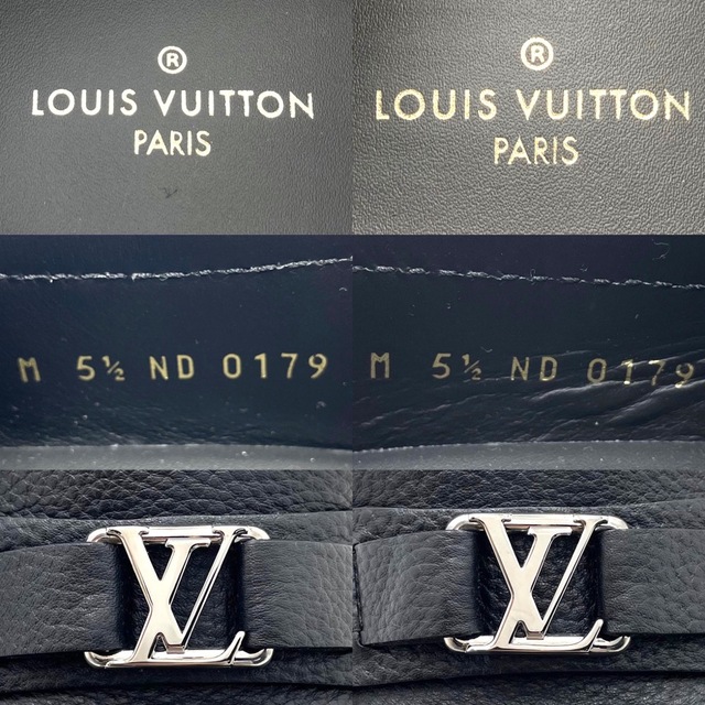 LOUIS VUITTON(ルイヴィトン)のLOUIS VUITTON ルイヴィトン ローファー ドライビングシューズ ホッケンハイムライン 革靴 約25cm 5 1/2 靴 BI3L1MGC 1A5UT2 カーフ    ブラック 黒 シルバー金具 メンズ 美品【中古品】 メンズの靴/シューズ(ドレス/ビジネス)の商品写真