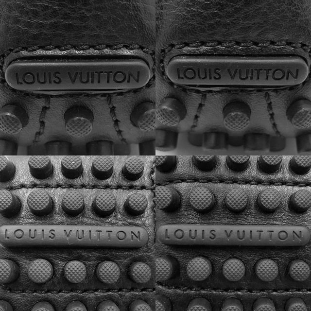 LOUIS VUITTON(ルイヴィトン)のLOUIS VUITTON ルイヴィトン ローファー ドライビングシューズ ホッケンハイムライン 革靴 約25cm 5 1/2 靴 BI3L1MGC 1A5UT2 カーフ    ブラック 黒 シルバー金具 メンズ 美品【中古品】 メンズの靴/シューズ(ドレス/ビジネス)の商品写真