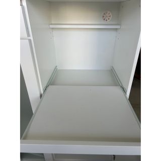 ニトリ - ニトリ レンジ台 食器 収納 キッチン おしゃれ かわいい 白