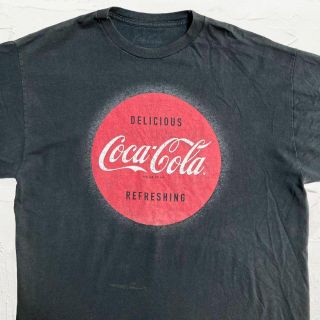 KDI CocaCola ビンテージ   黒 コカコーラ　ロゴ　レトロ Tシャツ(Tシャツ/カットソー(半袖/袖なし))