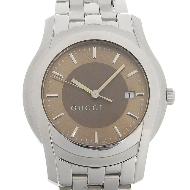 GUCCI】グッチ Gクラス 5500XL ステンレススチール クオーツ メンズ