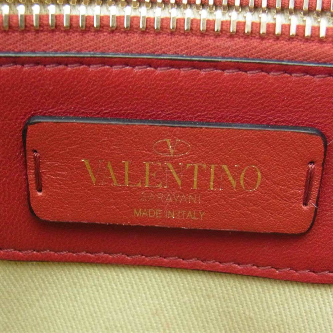 VALENTINO ヴァレンティノ ショルダーバッグ キャンディスタッズ チェーン ショルダーバッグ レッド系