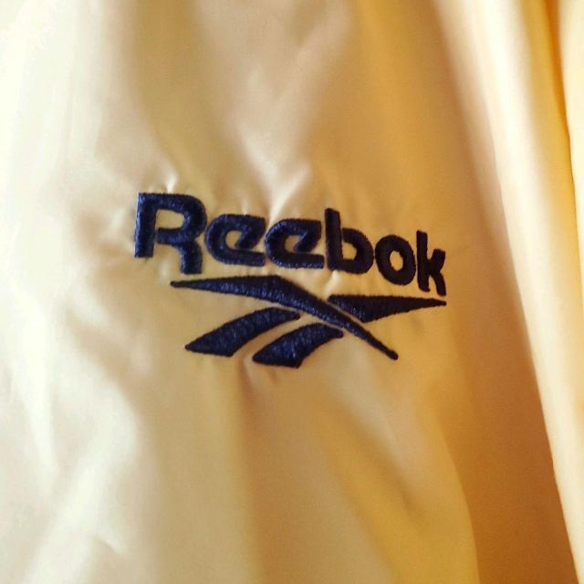 リーボック Reebok ナイロンジャケット 刺繍ロゴ スリーブテープロゴ