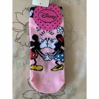 ミッキーマウス(ミッキーマウス)の靴下　Mickey &ミニー(キャラクターグッズ)