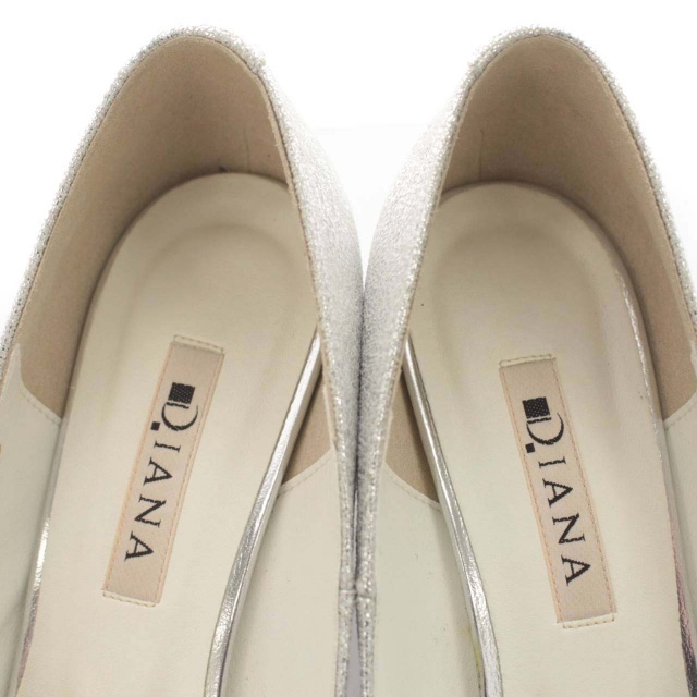 DIANA(ダイアナ)のダイアナ パンプス ハイヒール ポインテッドトゥ 23cm シルバー レディースの靴/シューズ(ハイヒール/パンプス)の商品写真