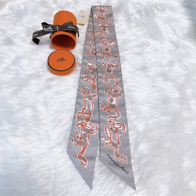Hermes - HERMES ツイリー 自由の馬 グレー 新品未使用の通販 by 9月