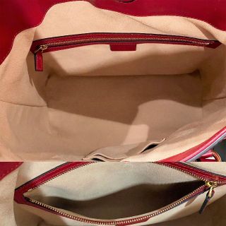 Gucci - 美品☆ グッチ グッチシマ 赤 レザー 2way ハンドバッグ