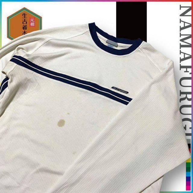 古着 90s  リーボック　サーマル　ラグラン　ロゴ　ワンポイント ビンテージ メンズのトップス(Tシャツ/カットソー(七分/長袖))の商品写真