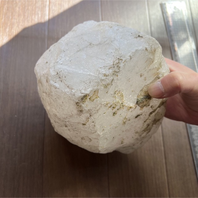 白 石 3.8kg 石英 原石 大きめ 置物 コレクション 天然石 4