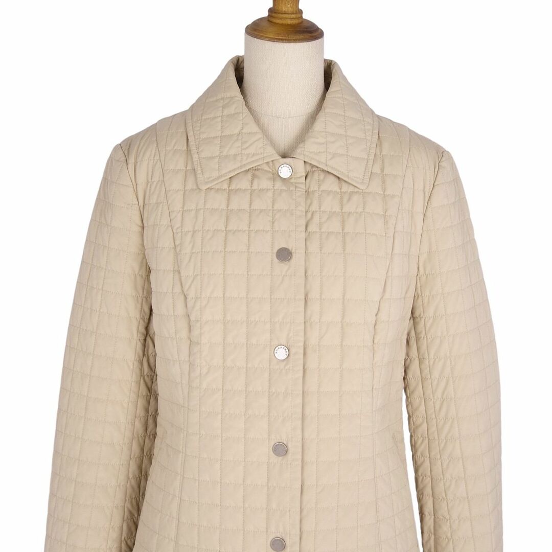 バーバリー ロンドン BURBERRY LONDON ジャケット キルティングジャケット 中綿入り 裏チェック アウター レディース 40(M相当) ベージュ バーバリー ロンドン BURBERRY LONDON ジャケット キルティングジャケット 中綿入り 裏チェック アウター レディース 40(M相当) ベージュ