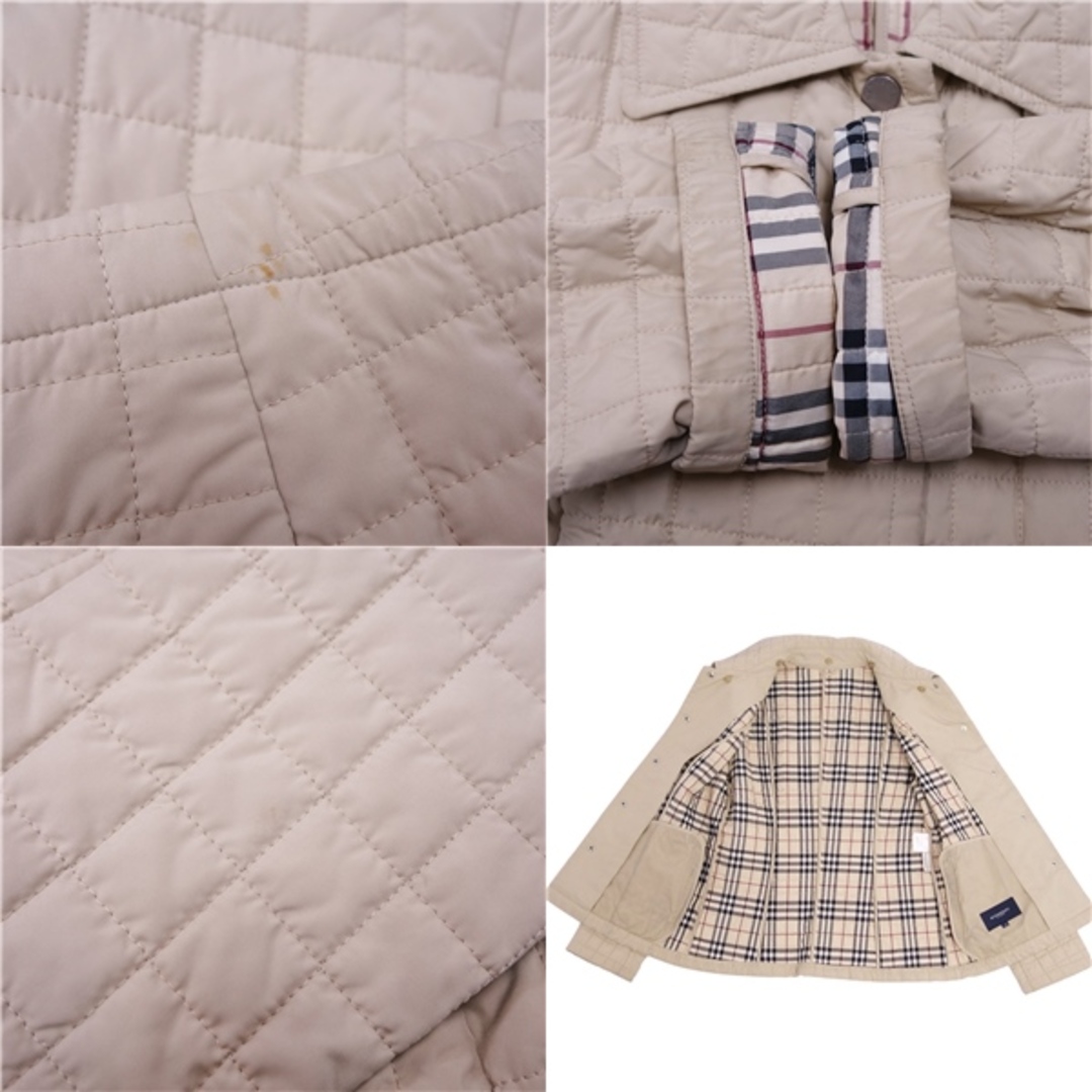 バーバリー ロンドン BURBERRY LONDON ジャケット キルティングジャケット 中綿入り 裏チェック アウター レディース 40(M相当)  ベージュ