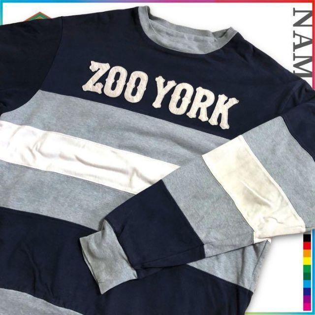 古着 ZOOYORK   ズーヨーク　ロゴ　ワッペン　刺繍 スウェット メンズのトップス(Tシャツ/カットソー(七分/長袖))の商品写真