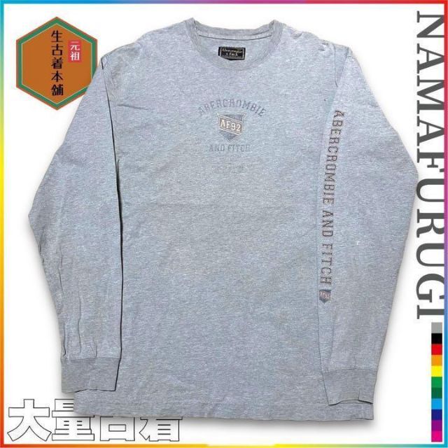 古着 90s USA製 紋章　校章　ロゴ　プリント　 長袖　Tシャツ　ロンT メンズのトップス(Tシャツ/カットソー(七分/長袖))の商品写真