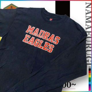 古着 Hanes Y2K  サッカー　マドラス　イーグルス　カレッジ ビンテージ(Tシャツ/カットソー(七分/長袖))