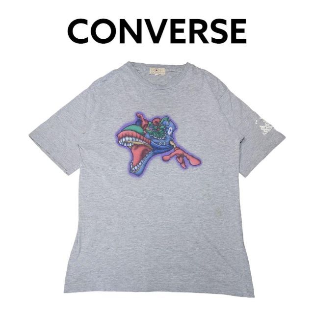 CONVERSE(コンバース)のCONVERSE　グラフィティ　ビッグプリント　Tシャツ　古着　コンバース メンズのトップス(Tシャツ/カットソー(半袖/袖なし))の商品写真