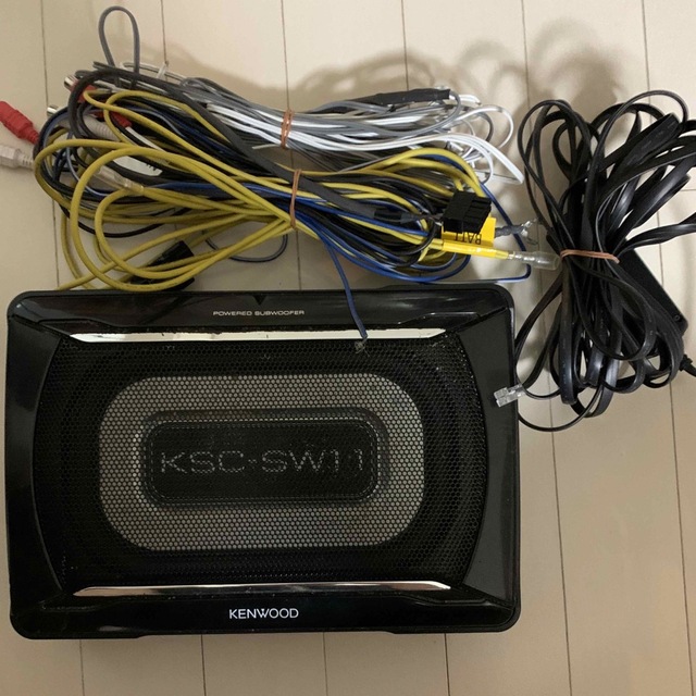 KENWOOD(ケンウッド)のケンウッドKENWOODサブウーファーKSC-SW11 ウーハー 自動車/バイクの自動車(カーオーディオ)の商品写真