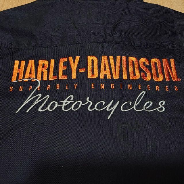 HarleyDavidson　ビッグロゴ刺繍　ワークシャツ　ハーレーダビッドソン 7