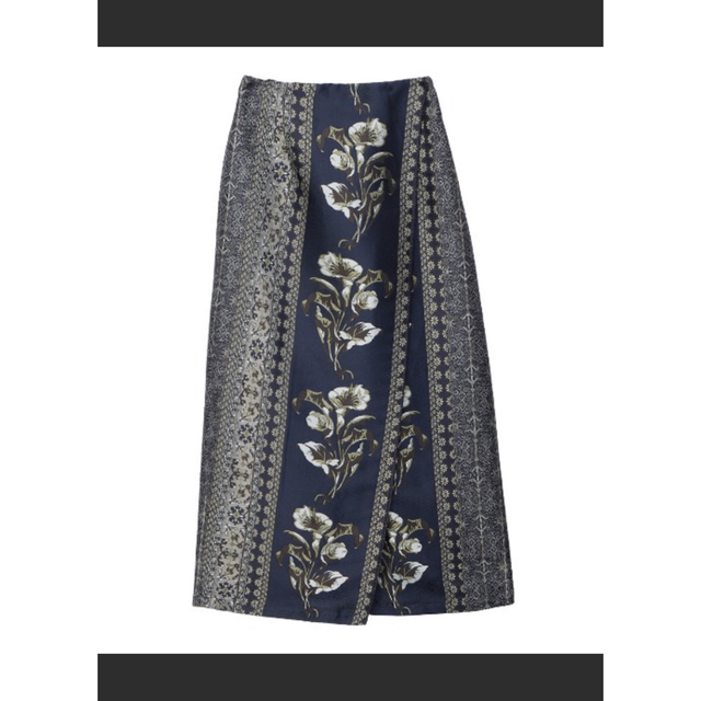 AMERI IMANE JACQUARD WRAP SKIRT 2