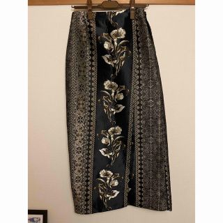 アメリヴィンテージ(Ameri VINTAGE)のAMERI IMANE JACQUARD WRAP SKIRT(ロングスカート)