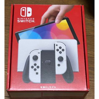 ニンテンドースイッチ(Nintendo Switch)のNintendoSwitch有機ELモデル白　中古送料込(家庭用ゲーム機本体)