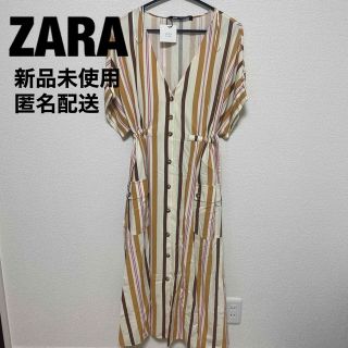 ザラ(ZARA)の【新品未使用】ZARA ロングワンピース(ロングワンピース/マキシワンピース)