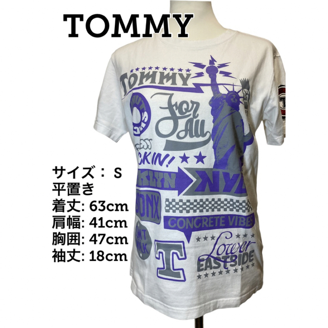 TOMMY(トミー)のTOMMY プリント 半袖 T シャツ トミー tommy ホワイト ロゴ メンズのトップス(Tシャツ/カットソー(半袖/袖なし))の商品写真