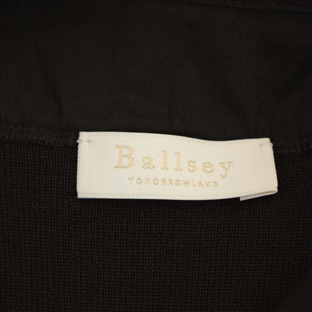 Ballsey(ボールジィ)のボールジー 22SS マテリアルコンビボウタイプルオーバーブラウス ノースリーブ レディースのトップス(シャツ/ブラウス(半袖/袖なし))の商品写真