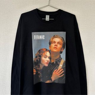 タイタニック ロンT ロング Tシャツ 黒 titanic(Tシャツ/カットソー(七分/長袖))