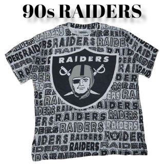 希少 90s Raiders NFL レイダース ヴィンテージ プリント Tee