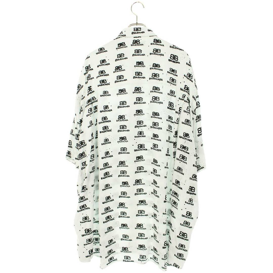 バレンシアガ 23SS OVERSIZED SHIRT 725382 TNL88 BBロゴ 総柄
