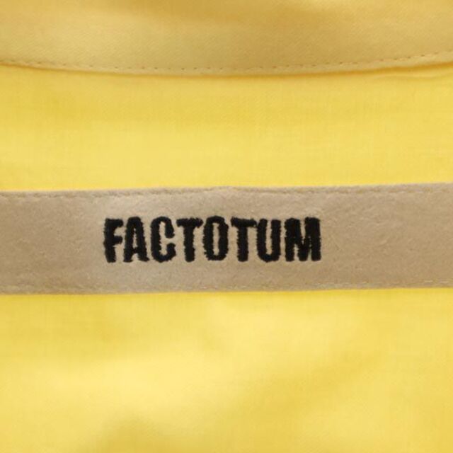 ファクトタム 日本製 ウールブレンド コットン 長袖 シャツ 44 黄 FACTOTUM メンズ   【230502】 メール便可 8
