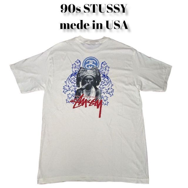 大切な人へのギフト探し USA製90sタグ付STUSSYビッグプリントTシャツ