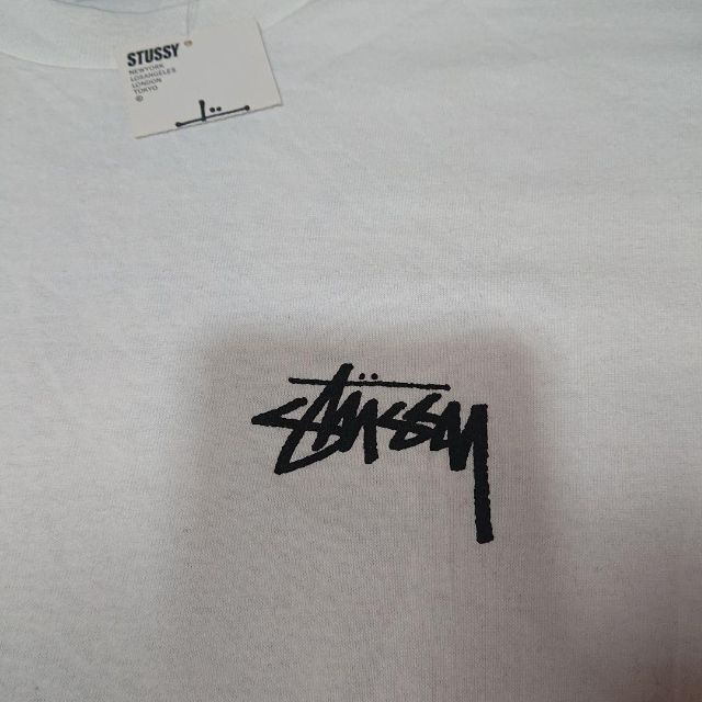 USA製90sタグ付STUSSYビッグプリントTシャツステューシーストックロゴ