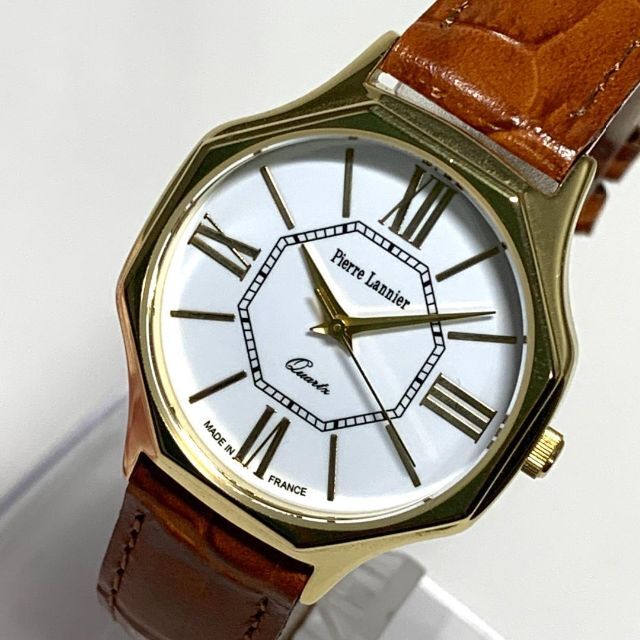 Pierre Lannier(ピエールラニエ)の866 Pierre Lannier ピエールラニエ レディー 時計 電池交換済 レディースのファッション小物(腕時計)の商品写真