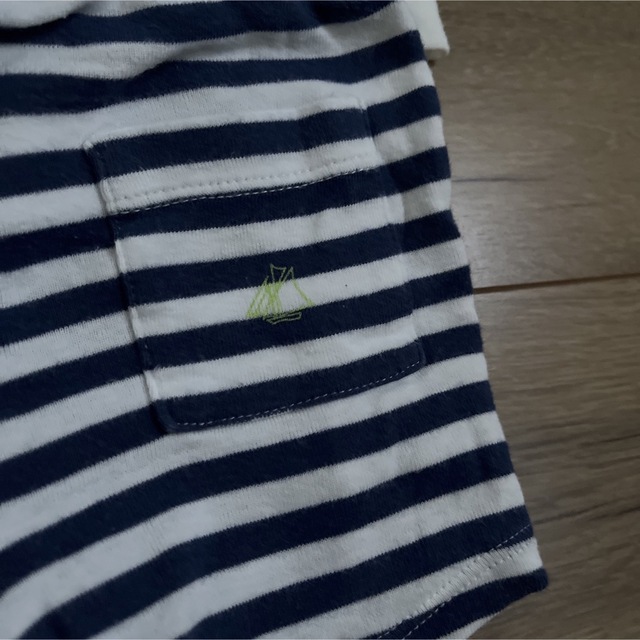 PETIT BATEAU(プチバトー)のプチバトー  Tシャツ　ハーフパンツ　セットアップ キッズ/ベビー/マタニティのベビー服(~85cm)(Ｔシャツ)の商品写真