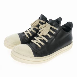 リックオウエンス(Rick Owens)のリックオウエンス Rick Owens ローカット レザー スニーカー 43 黒(スニーカー)