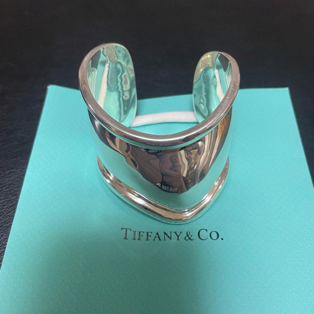超新作】 & Tiffany Co. 左用 ティファニー ボーンカフ バングル