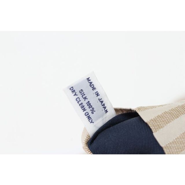 EDIFICE(エディフィス)のエディフィス ブランドネクタイ ストライプ柄 シルク 日本製 メンズ ベージュ EDIFICE メンズのファッション小物(ネクタイ)の商品写真