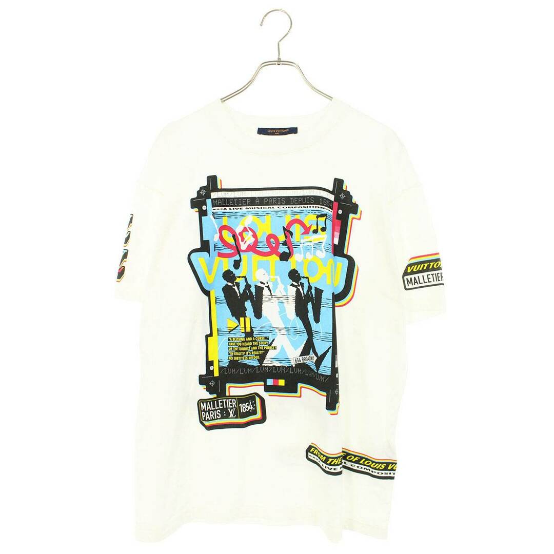 ルイヴィトン  23SS  RM231M NPG HOY30W LVジャズフライヤーショートスリーブTシャツ  メンズ XL