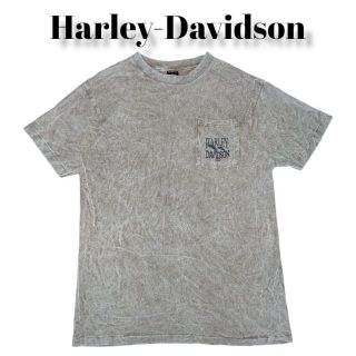 ハーレーダビッドソン(Harley Davidson)のHarley-Davidson タイダイ染め ビッグプリント Tシャツ 古着(Tシャツ/カットソー(半袖/袖なし))