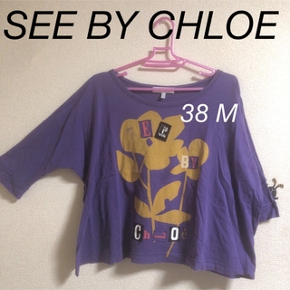 シーバイクロエ(SEE BY CHLOE)の同梱¥500 SEE BY CHLOE 7分袖 紫 Tシャツ(Tシャツ(半袖/袖なし))