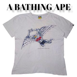 アベイシングエイプ(A BATHING APE)の希少APE×キン肉マン ビッグプリント Tシャツ 古着 アベイシングエイプ(Tシャツ/カットソー(半袖/袖なし))