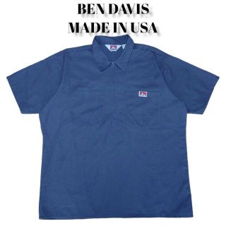 ベンデイビス(BEN DAVIS)のBEN DAVIS ハーフジップ ワークシャツ ベンデイビス 古着 USA製(シャツ)