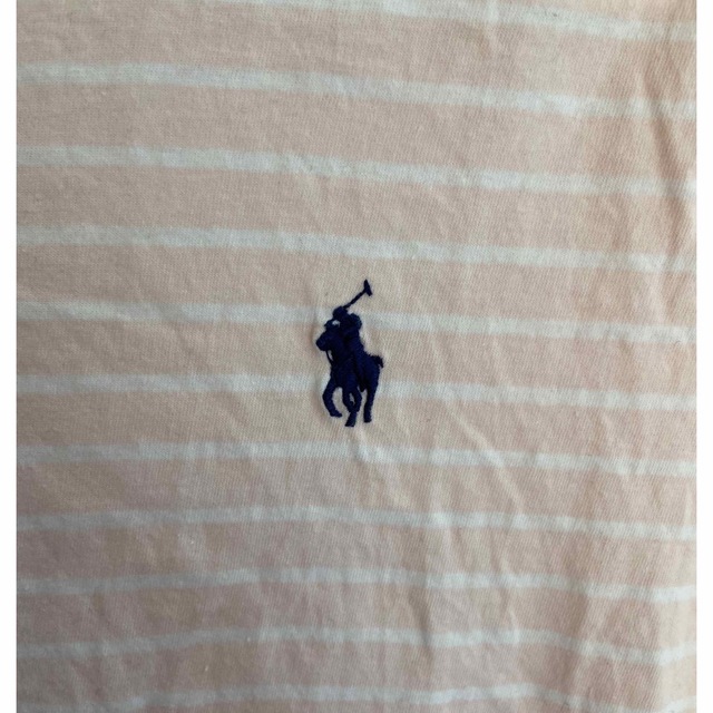 POLO RALPH LAUREN(ポロラルフローレン)のRALPH LAUREN ラルフローレン Tシャツ ボーダー ピンク サイズ M レディースのトップス(Tシャツ(半袖/袖なし))の商品写真