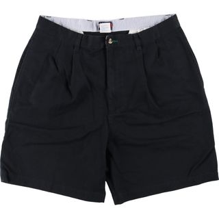 トミーヒルフィガー(TOMMY HILFIGER)の古着 トミーヒルフィガー TOMMY HILFIGER ツータック チノショーツ ショートパンツ メンズw36 /eaa333800(ショートパンツ)