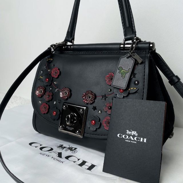 コーチ　COACH　ティーローズ　ドリフター　2way　ショルダーバッグ　黒