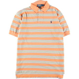 ラルフローレン(Ralph Lauren)の古着 ラルフローレン Ralph Lauren POLO by Ralph Lauren 半袖 ボーダー ポロシャツ メンズL /eaa331868(ポロシャツ)